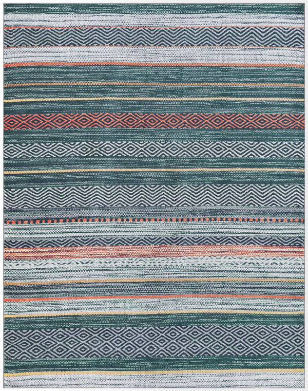 Laguna Sands Collection Area Rug -  Malibu Rectangle Green  lifestyle 3