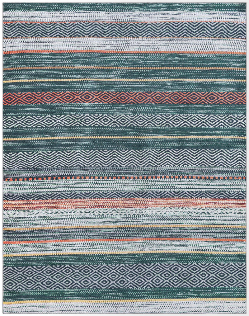 Laguna Sands Collection Area Rug -  Malibu Rectangle Green  lifestyle 3