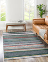 Laguna Sands Collection Area Rug -  Malibu Rectangle Green  lifestyle 4