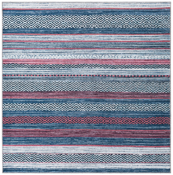Laguna Sands Collection Area Rug -  Malibu Square Navy Blue  lifestyle 33