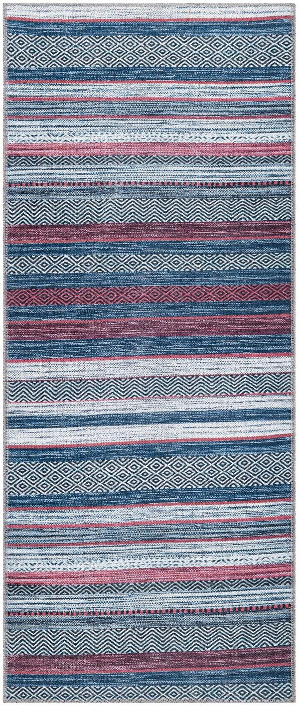 Laguna Sands Collection Area Rug -  Malibu Runner Navy Blue  lifestyle 34