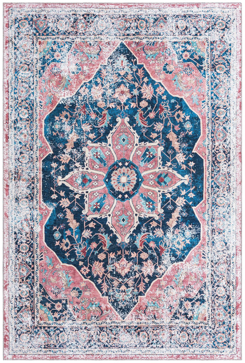 Laguna Sands Collection Area Rug -  Zuma Rectangle Navy Blue  lifestyle 2