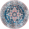 Laguna Sands Collection Area Rug -  Zuma Round Navy Blue  lifestyle 20