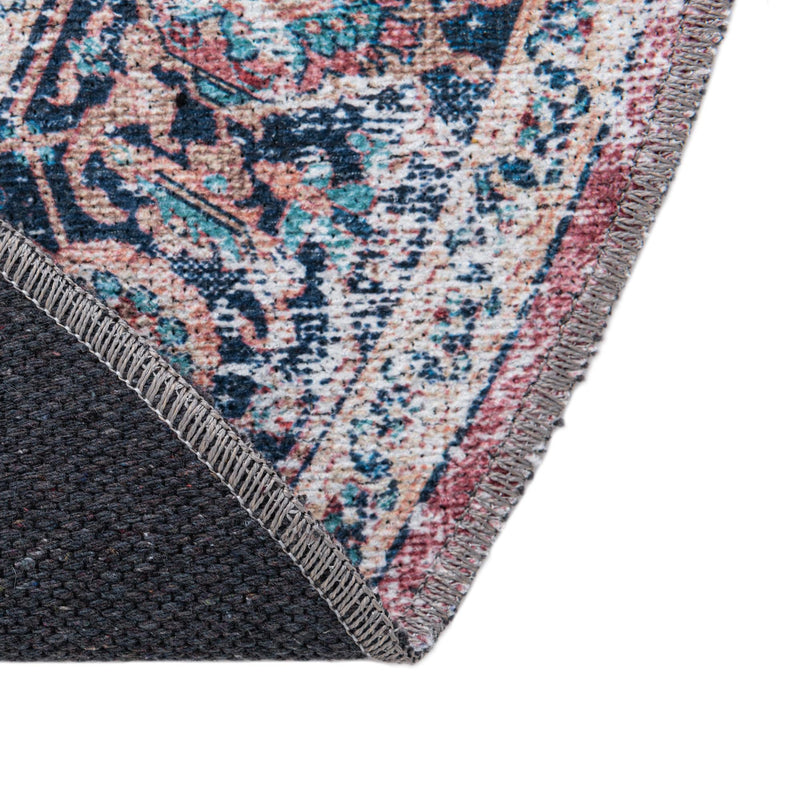 Laguna Sands Collection Area Rug -  Zuma Round Navy Blue  lifestyle 44