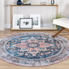 Laguna Sands Collection Area Rug -  Zuma Round Navy Blue  lifestyle 68