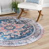 Laguna Sands Collection Area Rug -  Zuma Round Navy Blue  lifestyle 72