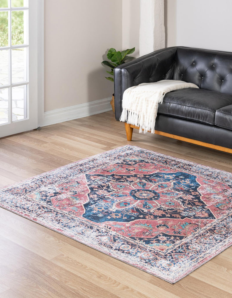Laguna Sands Collection Area Rug -  Zuma Square Navy Blue  lifestyle 26