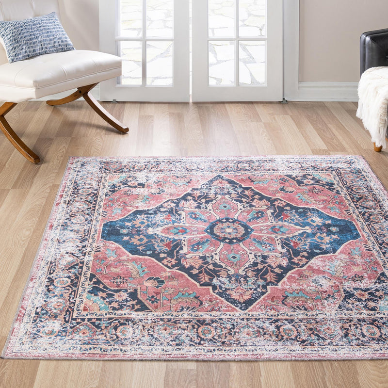Laguna Sands Collection Area Rug -  Zuma Square Navy Blue  lifestyle 70