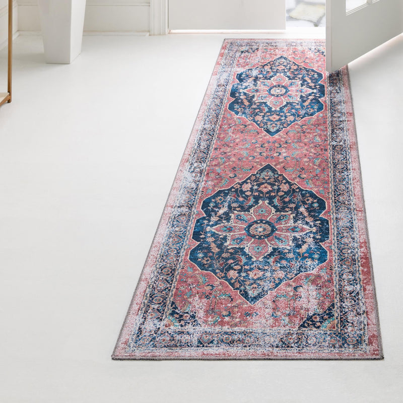 Laguna Sands Collection Area Rug -  Zuma Runner Navy Blue  lifestyle 71