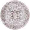 Laguna Sands Collection Area Rug -  Venice Round Ivory Almond  lifestyle 31