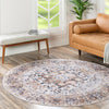 Laguna Sands Collection Area Rug -  Venice Round Ivory Almond  lifestyle 143