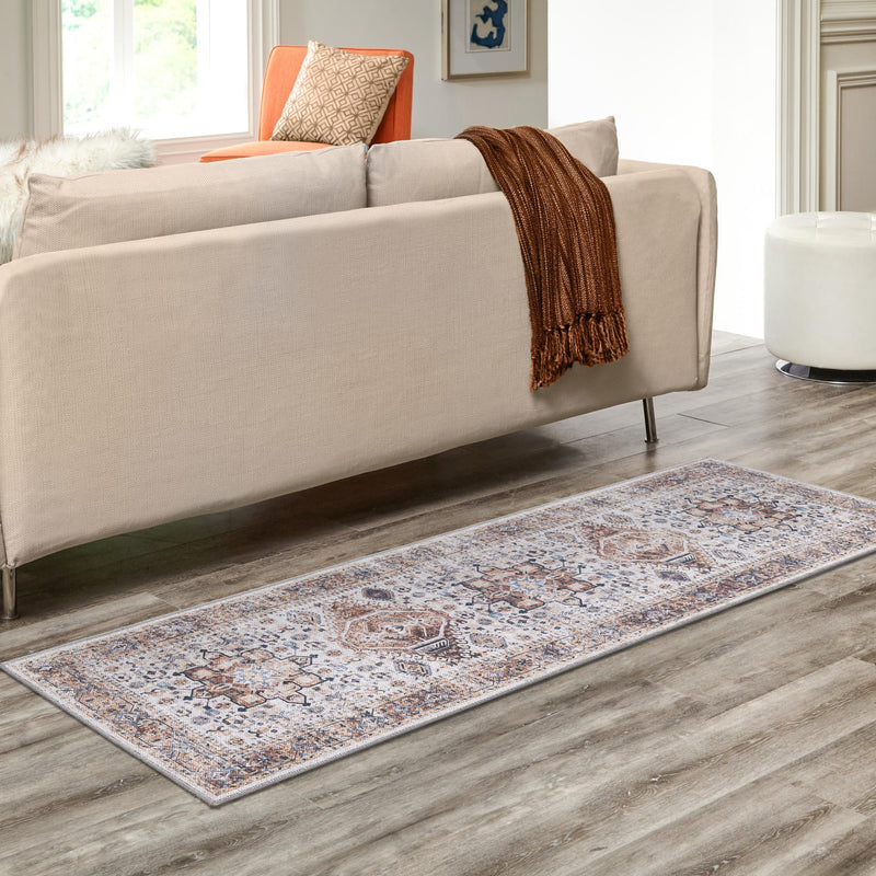 Laguna Sands Collection Area Rug -  Venice Runner Ivory Almond  lifestyle 145
