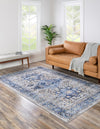 Laguna Sands Collection Area Rug -  Venice Rectangle Royal Blue  lifestyle 10