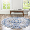 Laguna Sands Collection Area Rug -  Venice Round Royal Blue  lifestyle 127