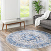 Laguna Sands Collection Area Rug -  Venice Round Royal Blue  lifestyle 143