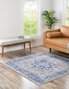 Laguna Sands Collection Area Rug -  Venice Square Royal Blue  lifestyle 53