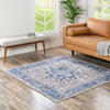 Laguna Sands Collection Area Rug -  Venice Square Royal Blue  lifestyle 149