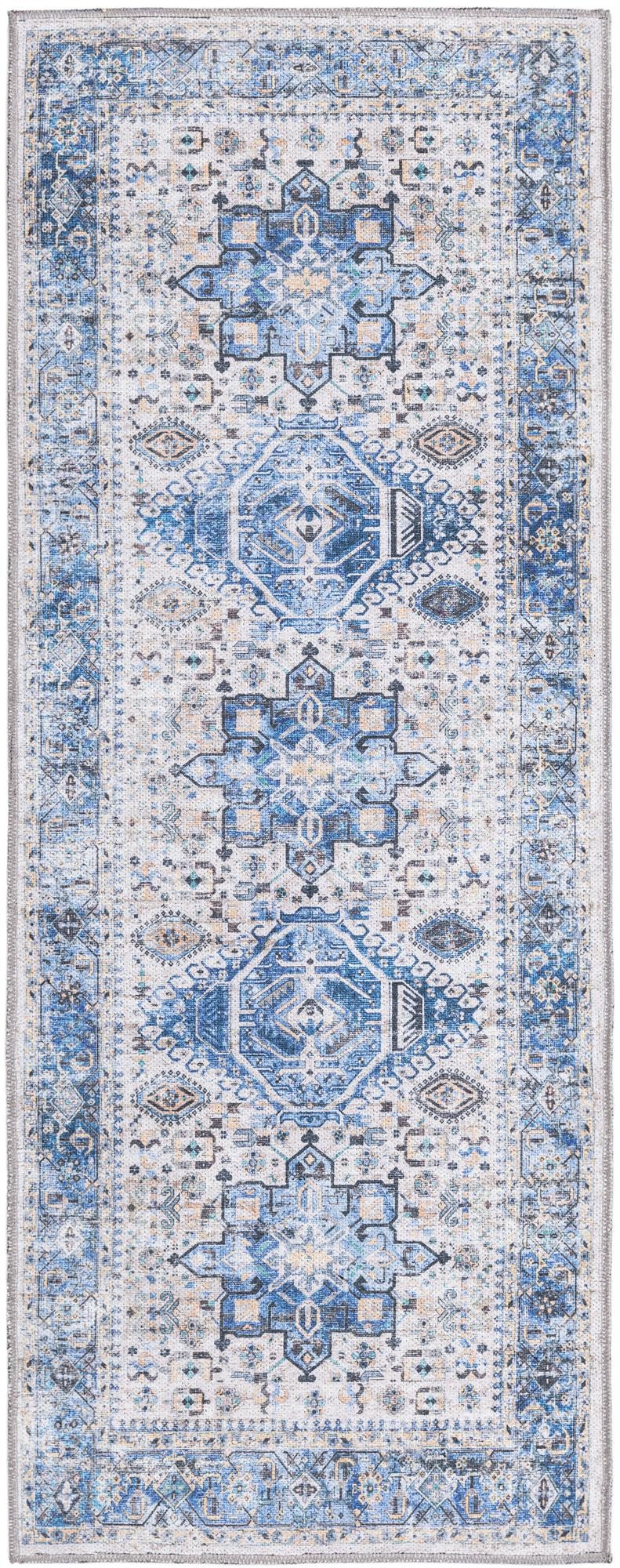 Laguna Sands Collection Area Rug -  Venice Runner Royal Blue  lifestyle 38