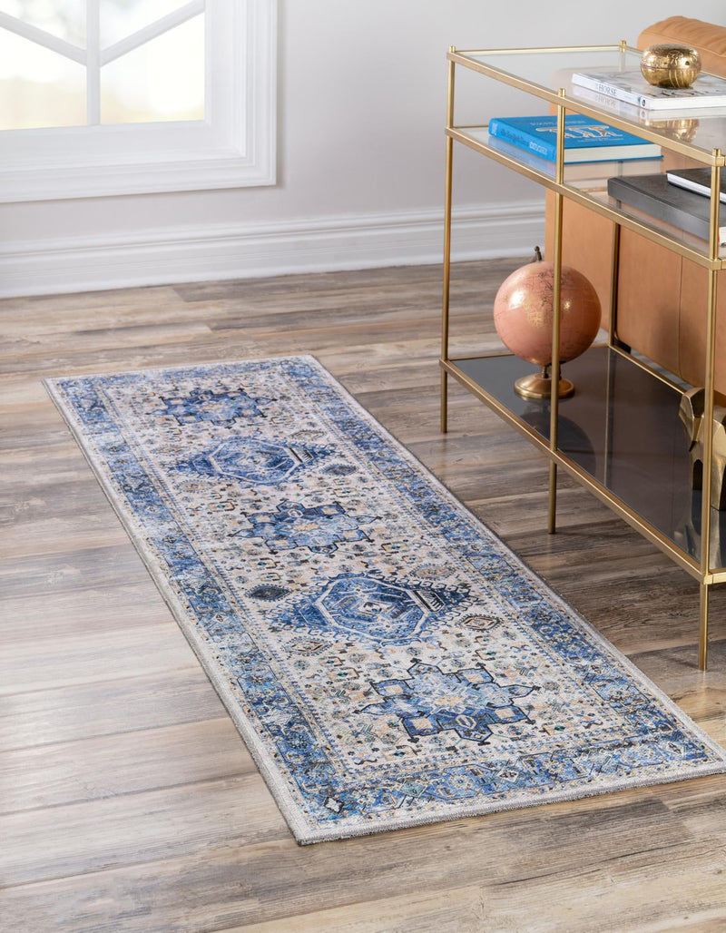 Laguna Sands Collection Area Rug -  Venice Runner Royal Blue  lifestyle 54