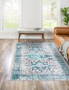 Laguna Sands Collection Area Rug -  Venice Rectangle Aqua Green  lifestyle 3