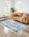 Laguna Sands Collection Area Rug -  Venice Rectangle Aqua Green  lifestyle 5