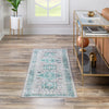 Laguna Sands Collection Area Rug -  Venice Runner Aqua Green  lifestyle 131