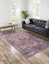 Laguna Sands Collection Area Rug -  Venice Rectangle Rust Red  lifestyle 11