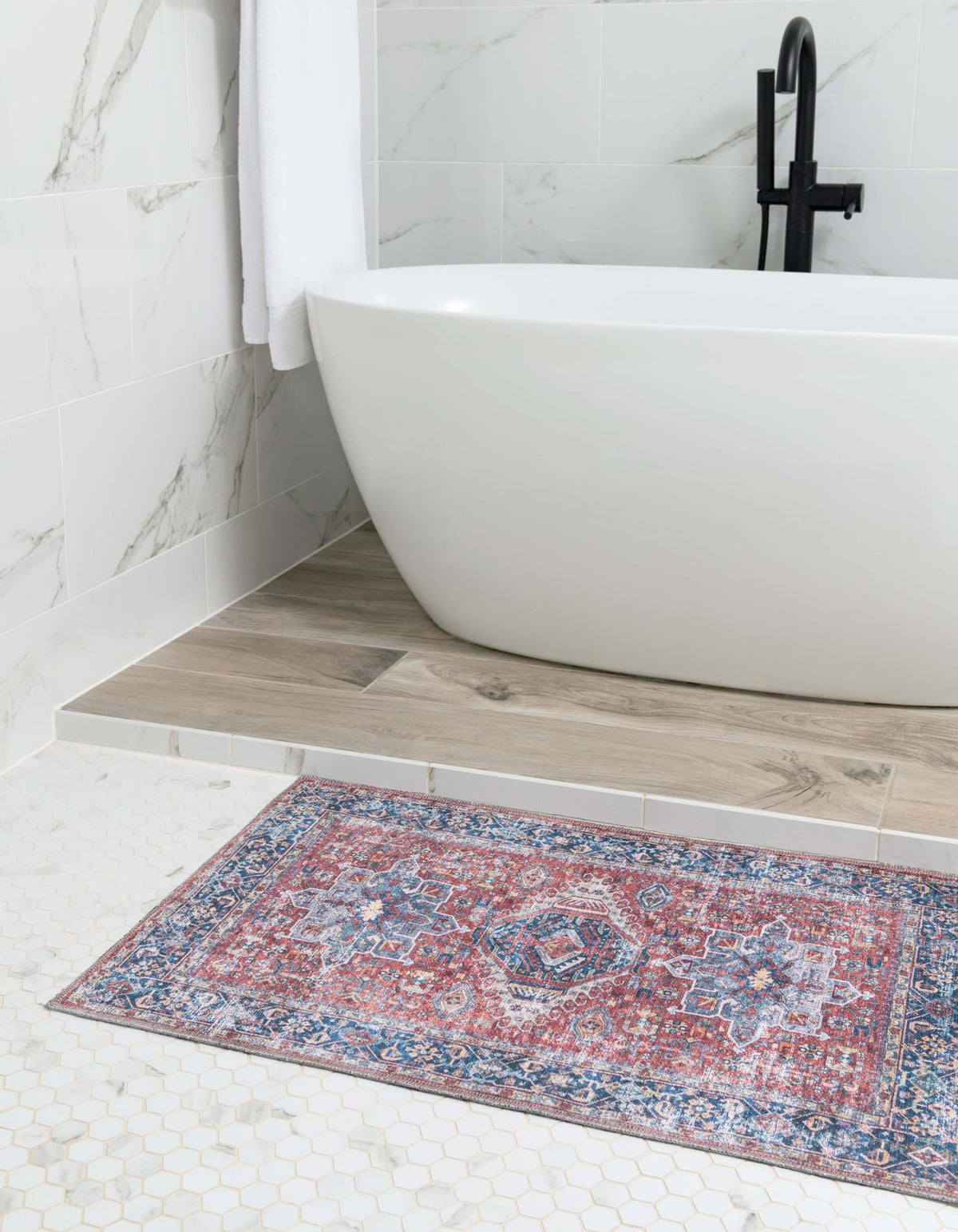Laguna Sands Collection Area Rug -  Venice Rectangle Rust Red  lifestyle 12