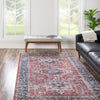 Laguna Sands Collection Area Rug -  Venice Rectangle Rust Red  lifestyle 36