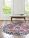 Laguna Sands Collection Area Rug -  Venice Round Rust Red  lifestyle 63