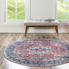Laguna Sands Collection Area Rug -  Venice Round Rust Red  lifestyle 132