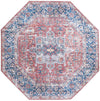 Laguna Sands Collection Area Rug -  Venice Octagon Rust Red  lifestyle 36