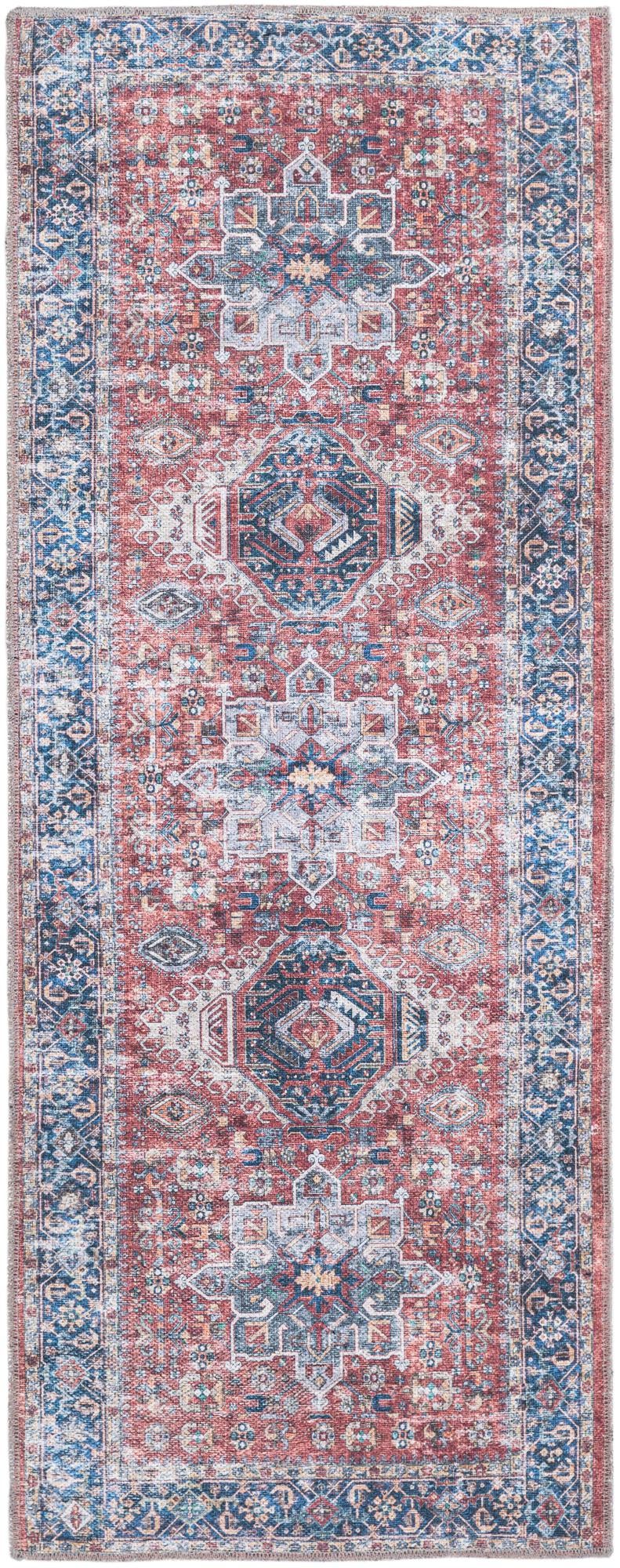 Laguna Sands Collection Area Rug -  Venice Runner Rust Red  lifestyle 90