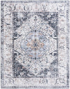 Laguna Sands Collection Area Rug -  Newport Rectangle Linen Charcoal  lifestyle 4