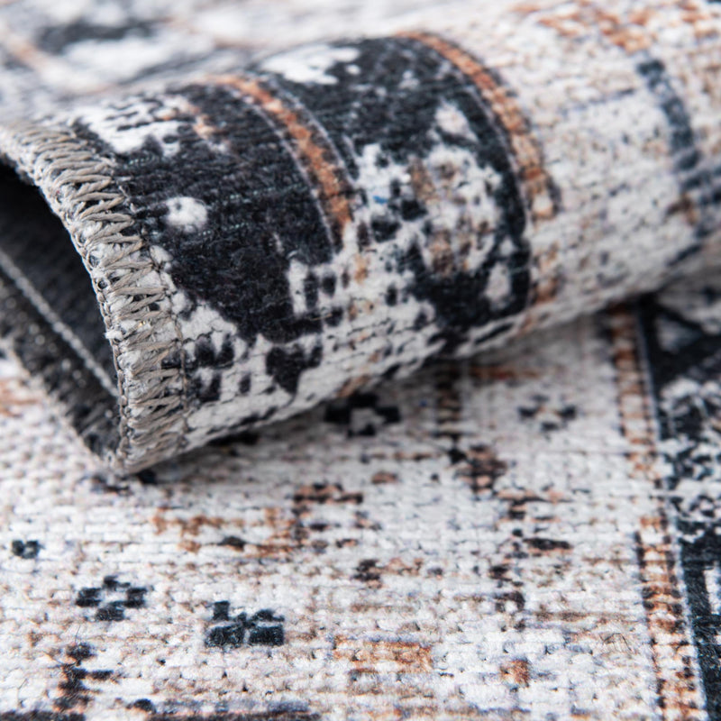 Laguna Sands Collection Area Rug -  Newport Rectangle Linen Charcoal  lifestyle 15