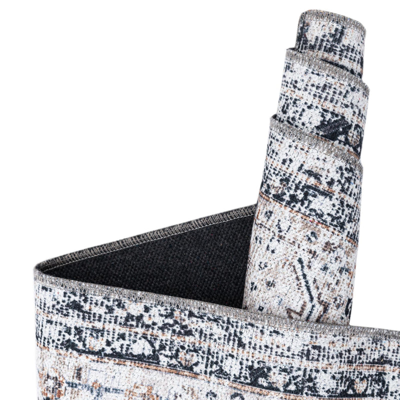 Laguna Sands Collection Area Rug -  Newport Rectangle Linen Charcoal  lifestyle 30