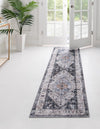 Laguna Sands Collection Area Rug -  Newport Runner Linen Charcoal  lifestyle 64