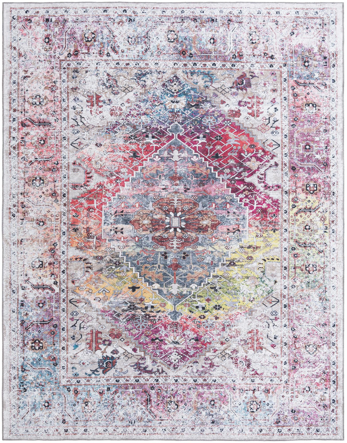 Laguna Sands Collection Area Rug -  Newport Rectangle Multi  lifestyle 5