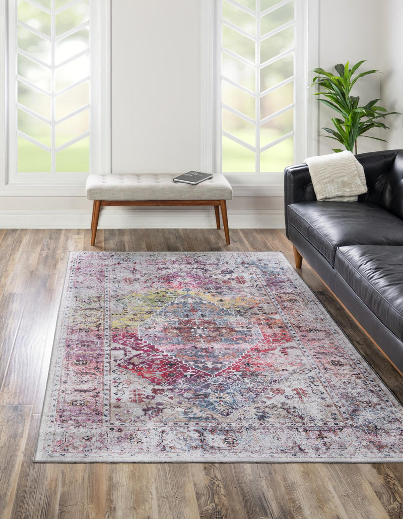 Laguna Sands Collection Area Rug -  Newport Rectangle Multi  lifestyle 8