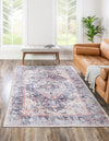 Laguna Sands Collection Area Rug -  Newport Rectangle Navy Blue  lifestyle 9