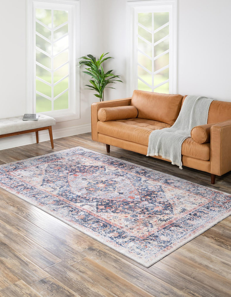 Laguna Sands Collection Area Rug -  Newport Rectangle Navy Blue  lifestyle 14