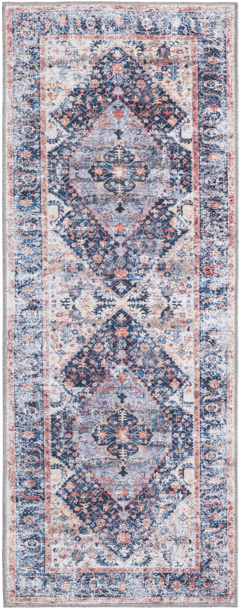 Laguna Sands Collection Area Rug -  Newport Runner Navy Blue  lifestyle 67