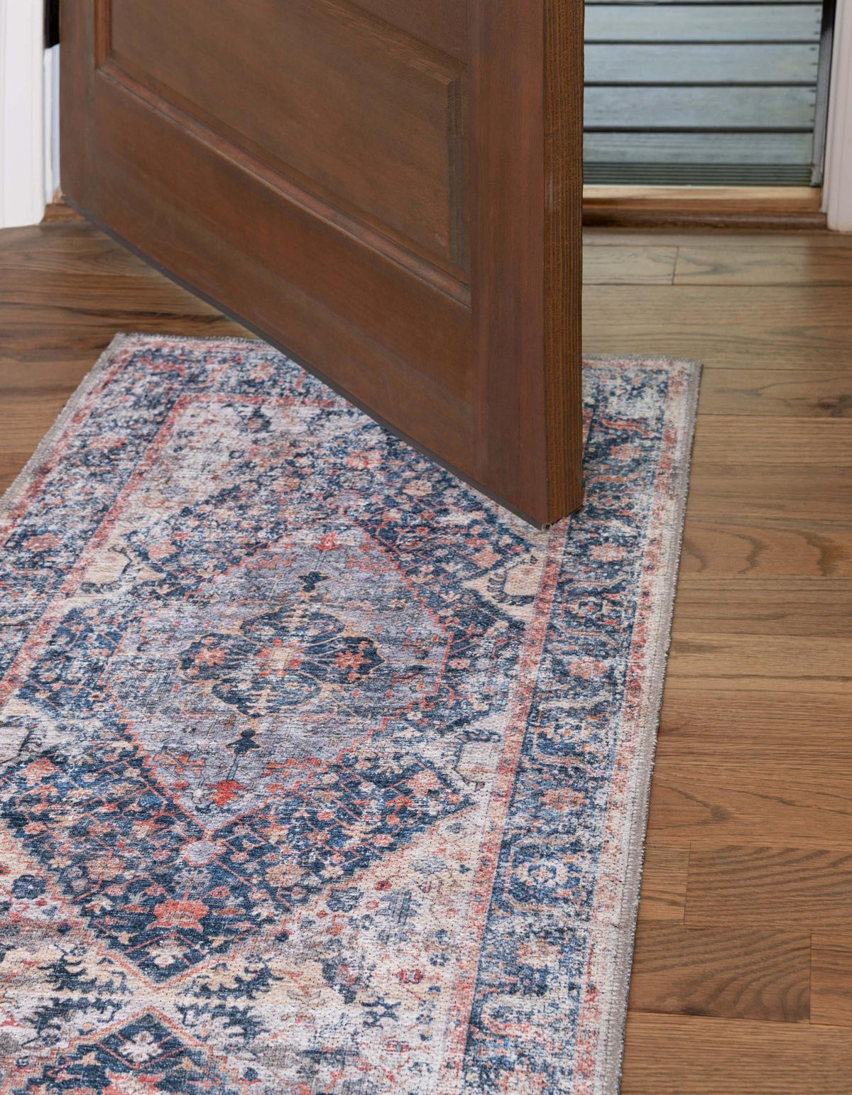 Laguna Sands Collection Area Rug -  Newport Runner Navy Blue  lifestyle 111