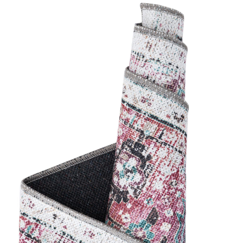 Laguna Sands Collection Area Rug -  Newport Rectangle Light Coral Pink  lifestyle 28