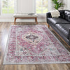 Laguna Sands Collection Area Rug -  Newport Rectangle Light Coral Pink  lifestyle 40