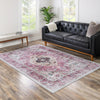 Laguna Sands Collection Area Rug -  Newport Rectangle Light Coral Pink  lifestyle 43