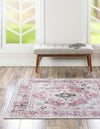 Laguna Sands Collection Area Rug -  Newport Square Light Coral Pink  lifestyle 59