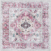 Laguna Sands Collection Area Rug -  Newport Square Light Coral Pink  lifestyle 47