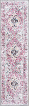 Laguna Sands Collection Area Rug -  Newport Runner Light Coral Pink  lifestyle 48