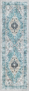 Laguna Sands Collection Area Rug -  Newport Runner Seaglass  lifestyle 50